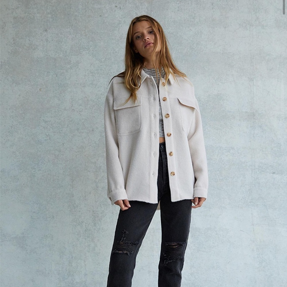 LA Hearts Oversized Shacket - PacSun